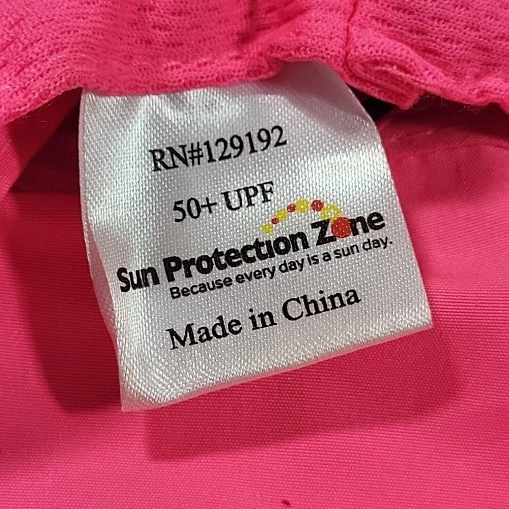 Sun Protection Zone Pink Childs Safari Bucket Hat‎ Youth Size 50-54Cm